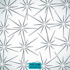 Abstract creative gray stars with glare on background