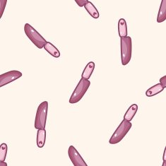 kitchenware knife cartoon seamless pattern background