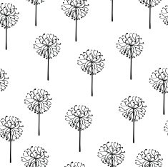 Vector seamless pattern with flowers N17