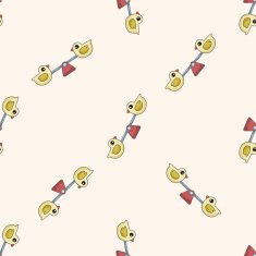 Amusement park facilities cartoon seamless pattern background N2
