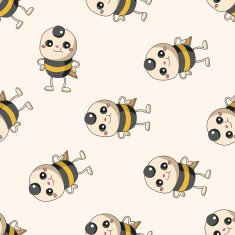 animal cartoon seamless pattern background N5