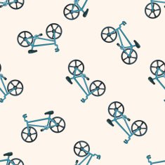 transportation bike cartoon seamless pattern background N3