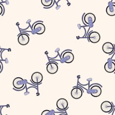 transportation bike cartoon seamless pattern background N7