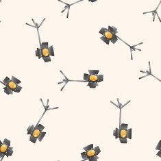 camera light stand cartoon seamless pattern background N2