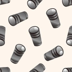 camera theme lens cartoon seamless pattern background