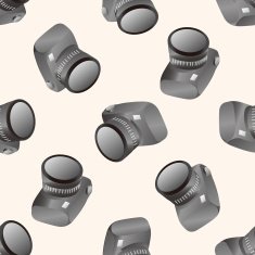 camera cartoon seamless pattern background N9