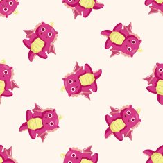dragon cartoon seamless pattern background N4