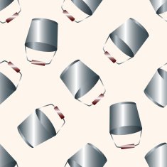 water bucket cartoon seamless pattern background