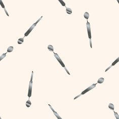 camping utility knives cartoon seamless pattern background
