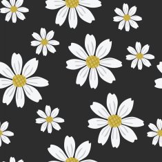 Vector seamless pattern with flowers N28