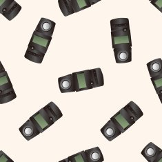 camera flash cartoon seamless pattern background N3