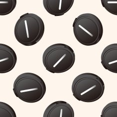 camera theme lens cartoon seamless pattern background N4