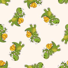 dragon cartoon seamless pattern background N12