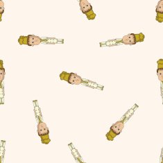 chef cartoon seamless pattern background N20