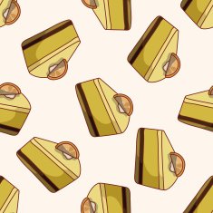 decorating cake cartoon seamless pattern background