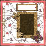 Scrapbooking frame ribbon dividers and decorations