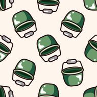 water bucket cartoon seamless pattern background N2