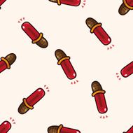 warning light rod cartoon seamless pattern background