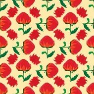 Flower seamless pattern Waratah Telopea