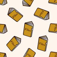 law paper cartoon seamless pattern background