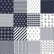 Seamless pattern with nautical elements N14