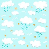 Seamless pattern with clouds N11