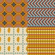 African set seamless patterns with elements