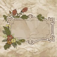 frame of flowers N8