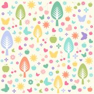 Seamless floral pattern wallpaper N12