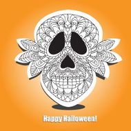 Dead Skull - helloween card