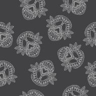 Skull Ornamental Pattern