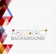 Abstract geometric background Modern overlapping triangles N488