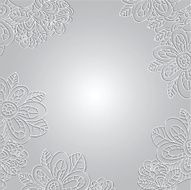 Floral vintage pattern on light background