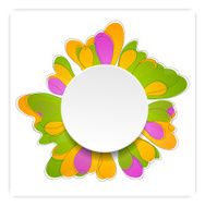 Abstract bright flower design