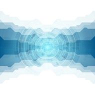 Tech blue abstract design