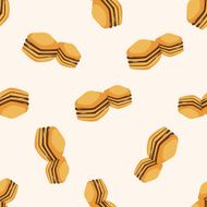 bread cartoon seamless pattern background N11