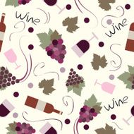 Seamless pattern vintage wine N2