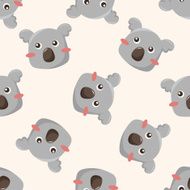 animal cartoon seamless pattern background N10