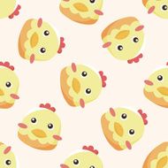 animal cartoon seamless pattern background N11