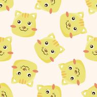 animal cartoon seamless pattern background N14