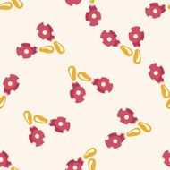 instrument rattle cartoon seamless pattern background