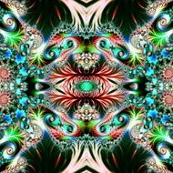 Multicolored Background with Spiral Pattern Artwork for creative design N17