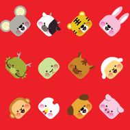 seamless animal pattern N35