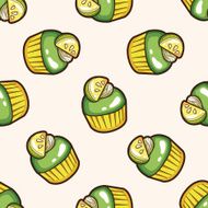 decorating cake 10 cartoon seamless pattern background N4