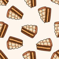 decorating cake 10 cartoon seamless pattern background N12