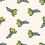 flower bouquet cartoon seamless pattern background