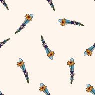 flower bouquet cartoon seamless pattern background N6