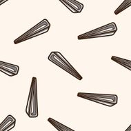Tweezers cartoon seamless pattern background