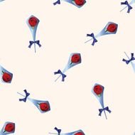 flower bouquet cartoon seamless pattern background N11