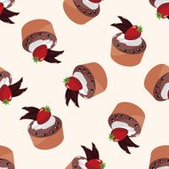 decorating cake 10 cartoon seamless pattern background N22